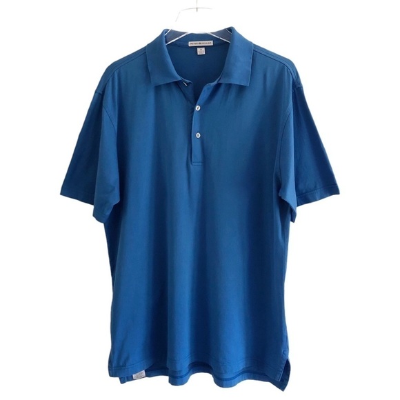 Peter Millar Short Sleeve Polo Shirt Medium - Picture 7 of 9